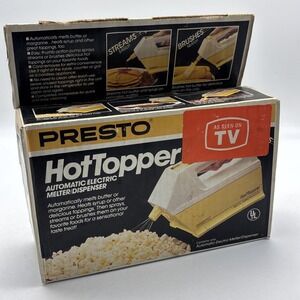 Vintage Presto Hot Topper Automatic Electric Melter Dispenser #03000 NOS